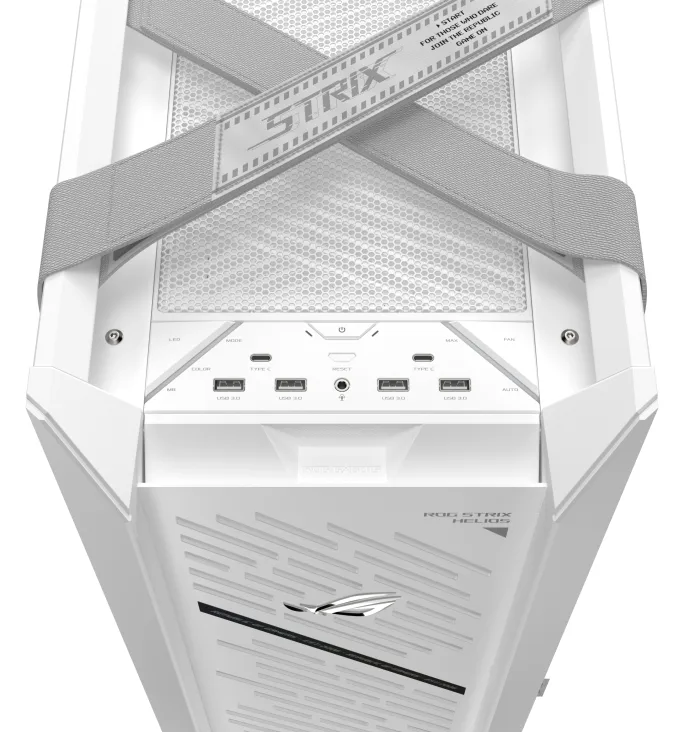 ASUS ROG Strix Helios II - White Edition - mid tower - E-ATX - Seitenteil mit Fenster (gehärtetes Glas), Ansicht 4