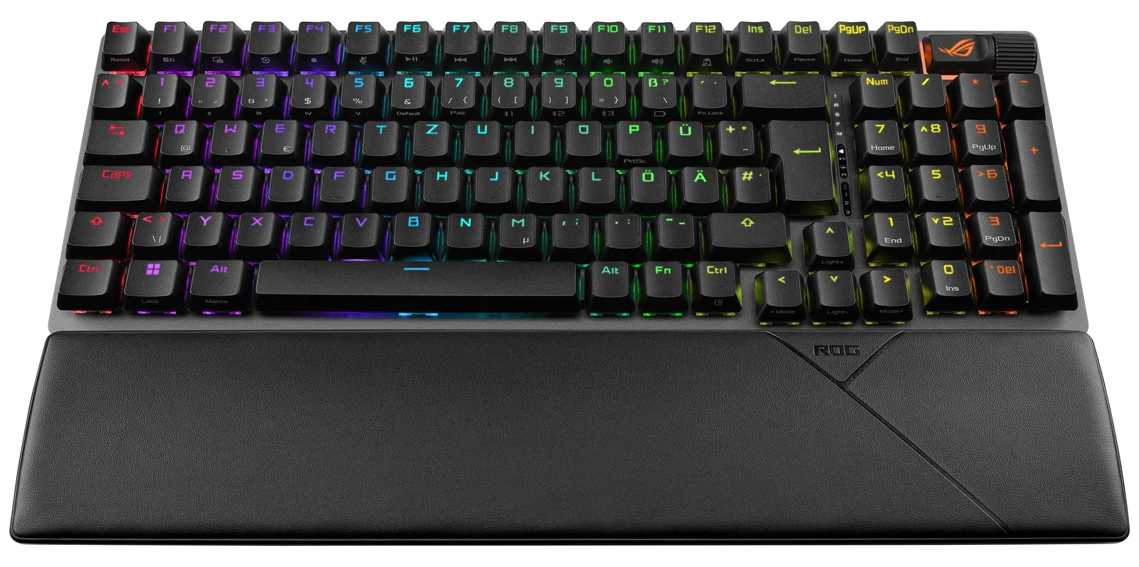 ASUS ROG Strix Scope II 96 Wireless - USB + RF Wireless + Bluetooth - Mechanischer Switch  - TL: Deutsch, QWERTZ, Ansicht 2