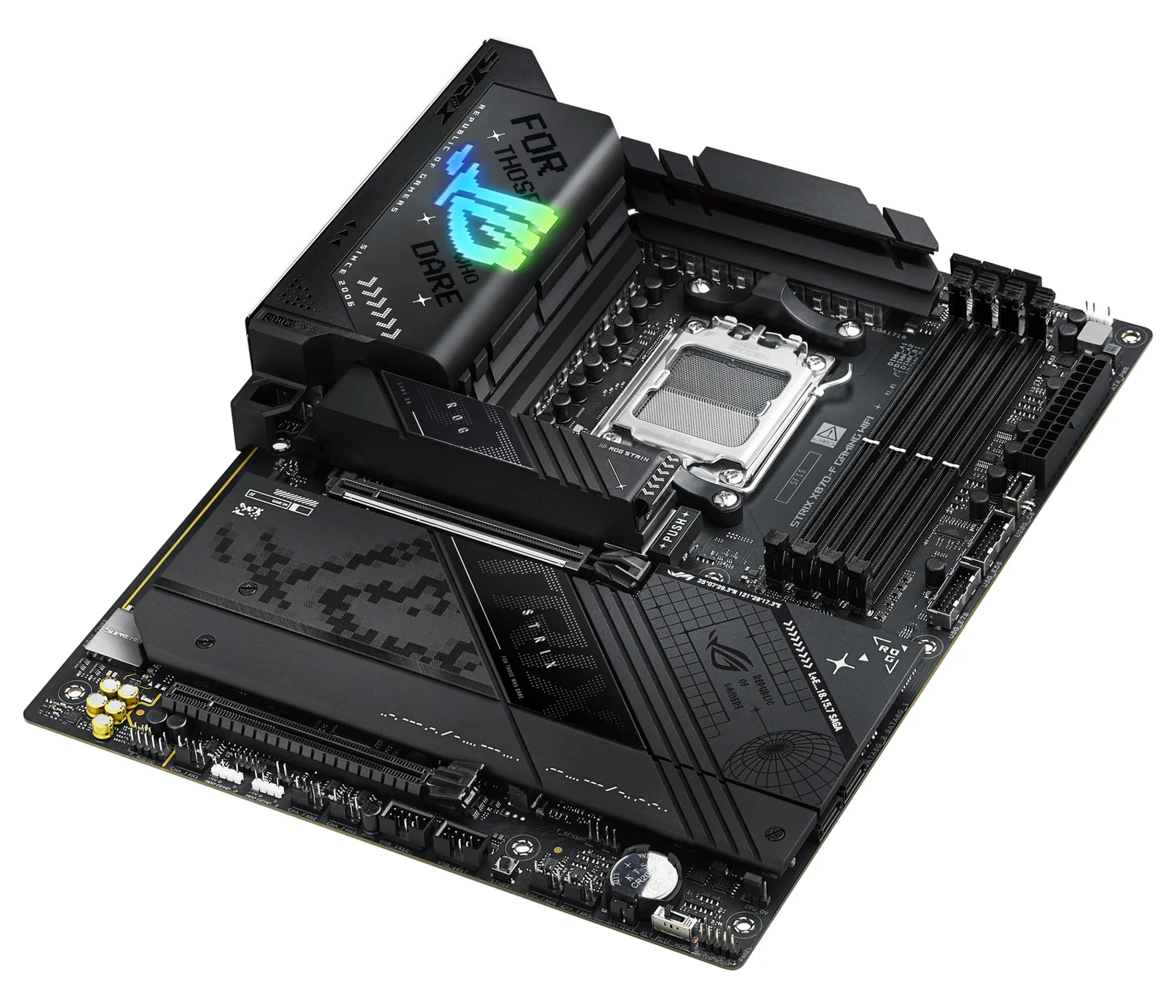 ASUS ROG STRIX X870-F GAMING WIFI - Motherboard - ATX - Socket AM5 - AMD X870 Chipsatz - USB4, USB 3.2 Gen 2, Ansicht 2