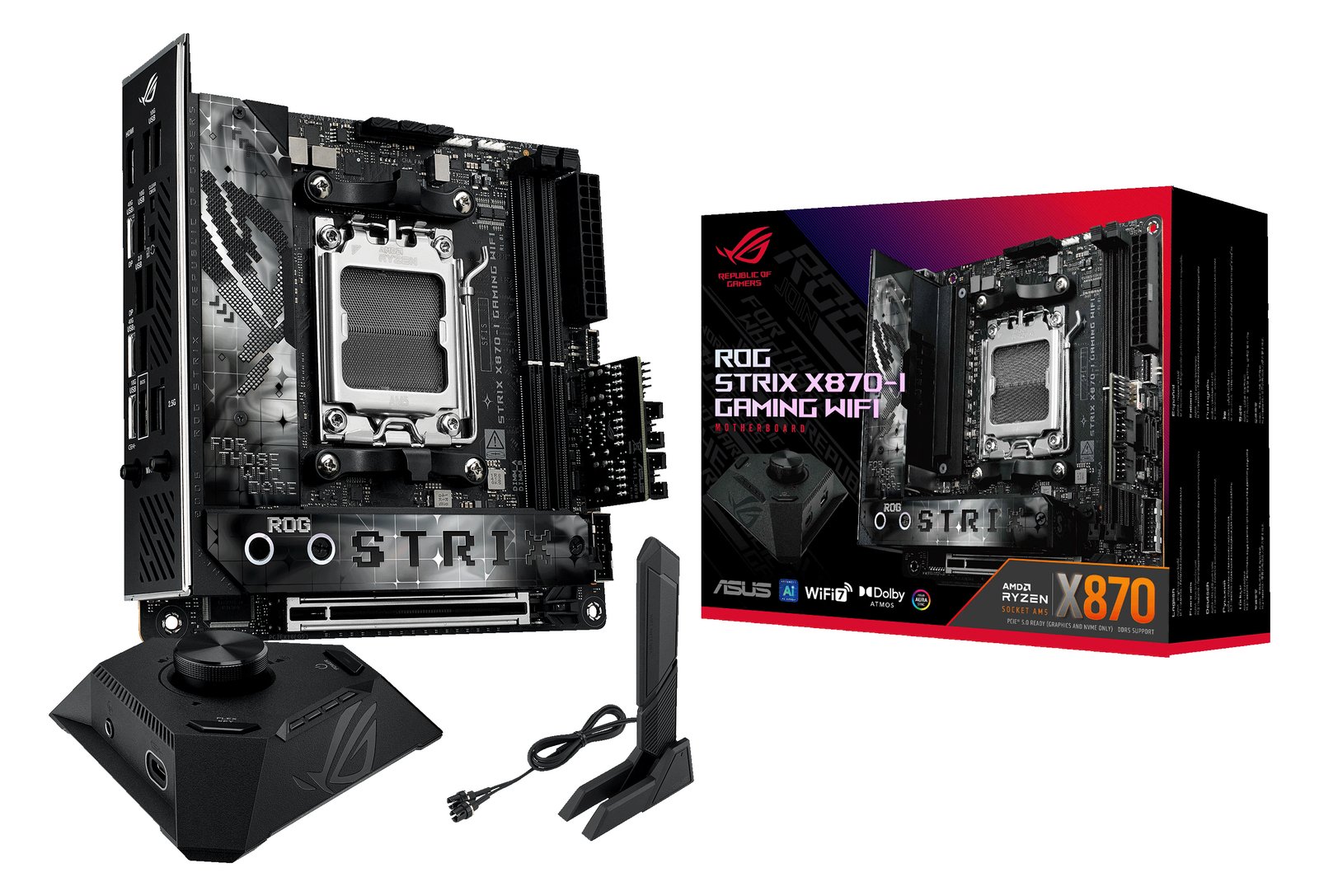 ASUS ROG STRIX X870-I GAMING WIFI - Motherboard - Mini-ITX - Socket AM5 - AMD X870 Chipsatz - USB4, USB 3.2 Gen 2 von LumaTech