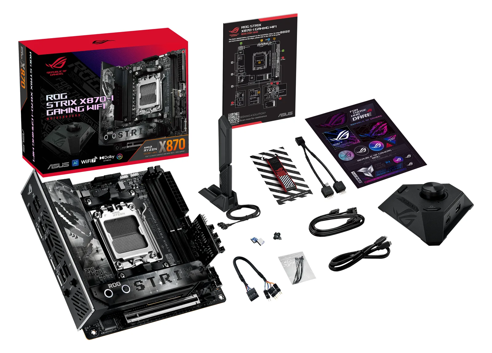 ASUS ROG STRIX X870-I GAMING WIFI - Motherboard - Mini-ITX - Socket AM5 - AMD X870 Chipsatz - USB4, USB 3.2 Gen 2, Ansicht 2