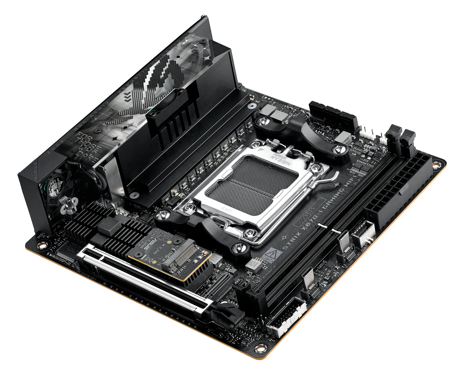 ASUS ROG STRIX X870-I GAMING WIFI - Motherboard - Mini-ITX - Socket AM5 - AMD X870 Chipsatz - USB4, USB 3.2 Gen 2, Ansicht 3