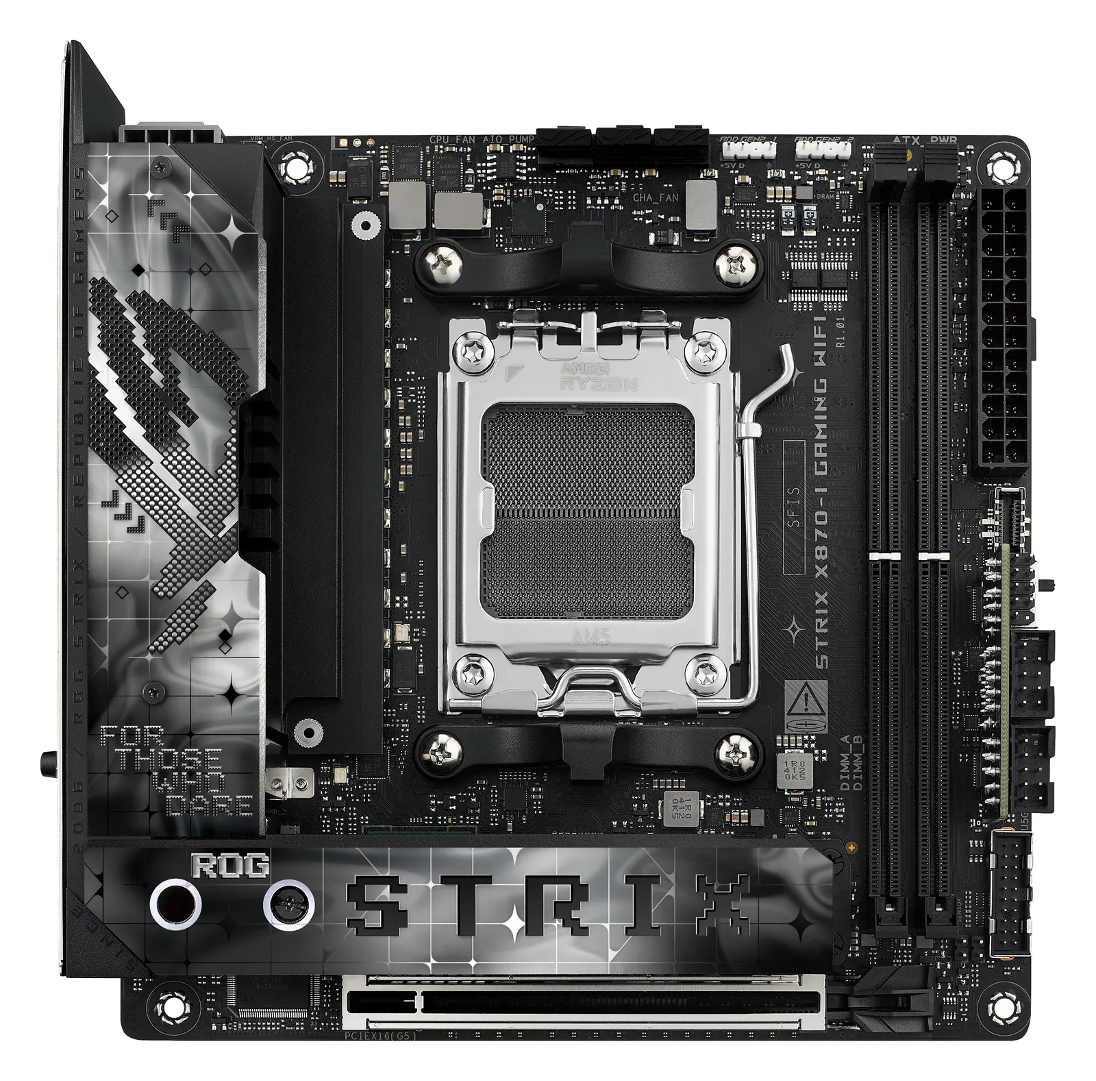 ASUS ROG STRIX X870-I GAMING WIFI - Motherboard - Mini-ITX - Socket AM5 - AMD X870 Chipsatz - USB4, USB 3.2 Gen 2, Ansicht 4