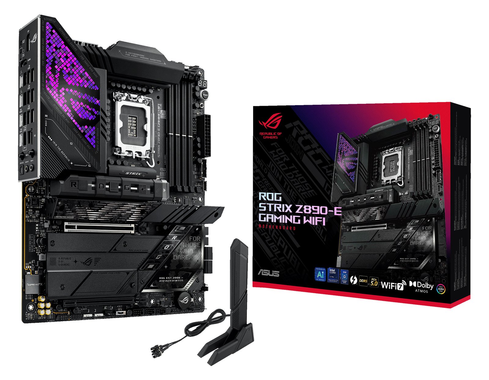 ASUS ROG STRIX Z890-E GAMING WIFI - Motherboard - ATX - LGA1851-Sockel - Z890 Chipsatz - USB-C 3.2 Gen 2x2 von LumaTech