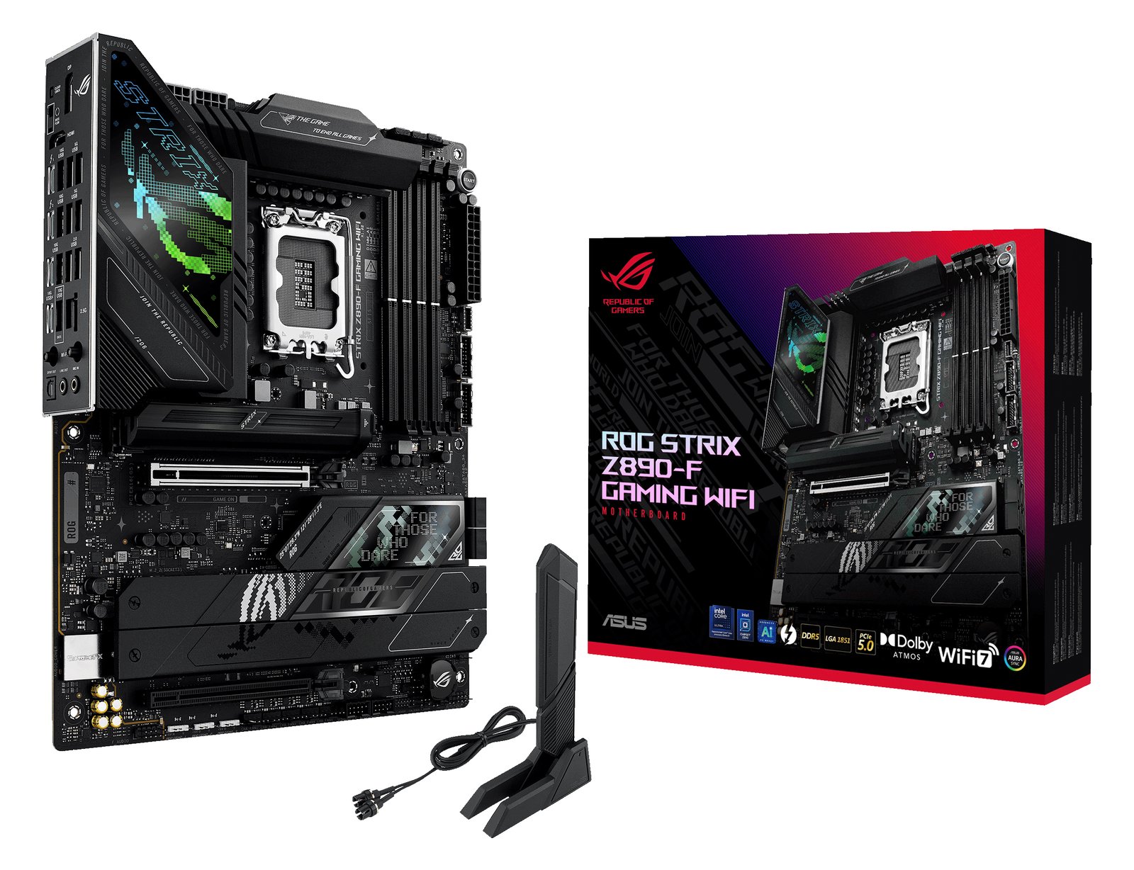 ASUS ROG STRIX Z890-F GAMING WIFI - Motherboard - ATX - LGA1851-Sockel - Z890 Chipsatz - USB-C 3.2 Gen 2x2 von LumaTech