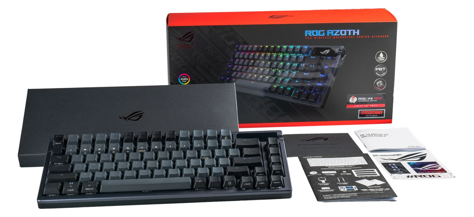 ASUS Tas Asus ROG Azoth Gaming Tastatur dt. - TL: Deutsch, QWERTZ, Ansicht 3