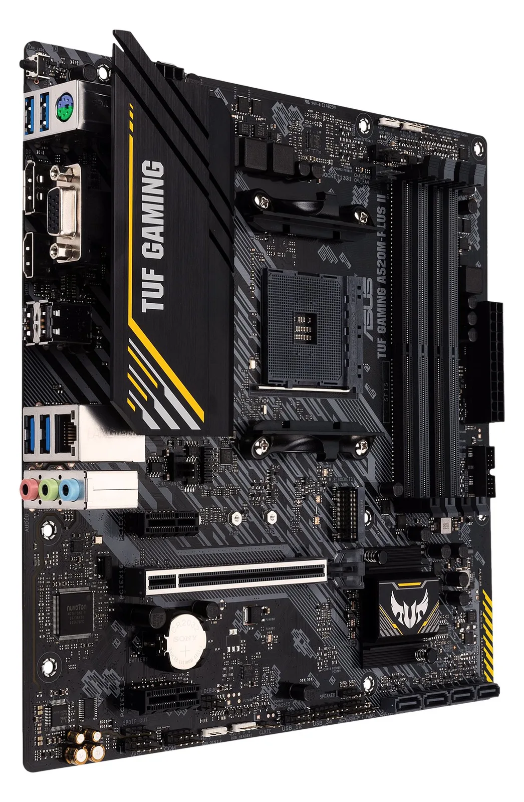 ASUS TUF GAMING A520M-PLUS II - Motherboard - micro ATX - Socket AM4 - AMD A520 Chipsatz, Ansicht 4
