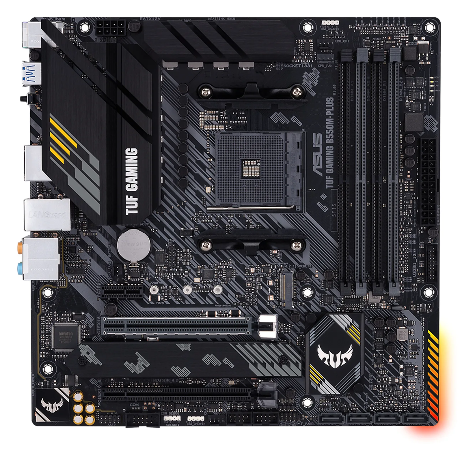 ASUS TUF GAMING B550M-PLUS - Motherboard - micro ATX - Socket AM4 - AMD B550 Chipsatz, Ansicht 2