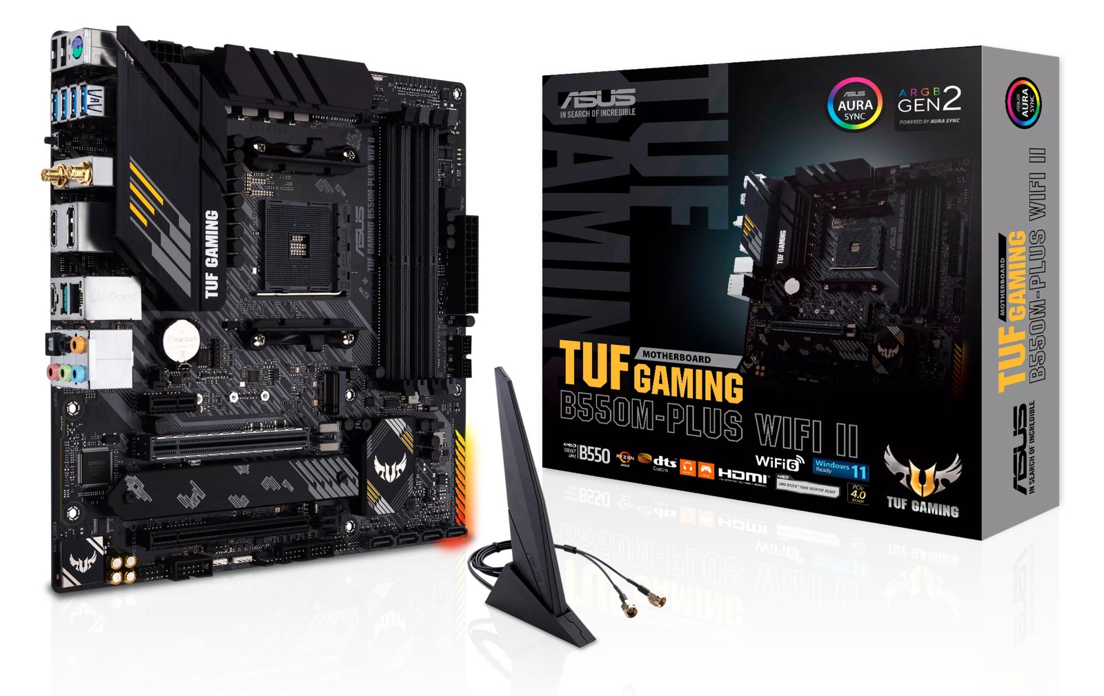 ASUS TUF GAMING B550M-PLUS WIFI II - Motherboard - micro ATX - Socket AM4 - AMD B550 Chipsatz von LumaTech