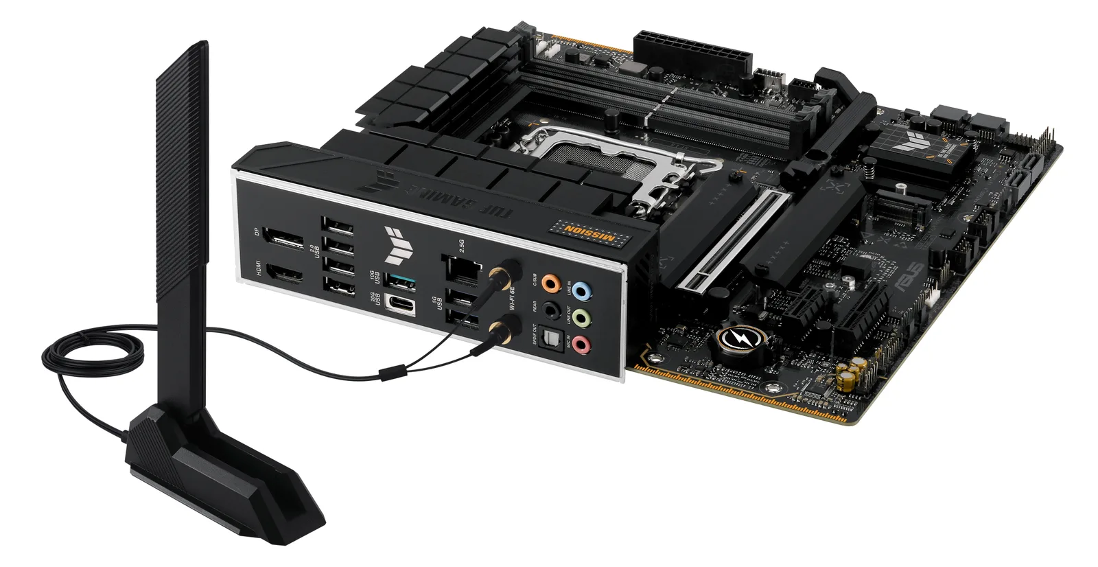 ASUS TUF GAMING B760M-PLUS WIFI II - Motherboard - micro ATX - LGA1700-Sockel - B760 Chipsatz - USB 3.2 Gen 1, Ansicht 3