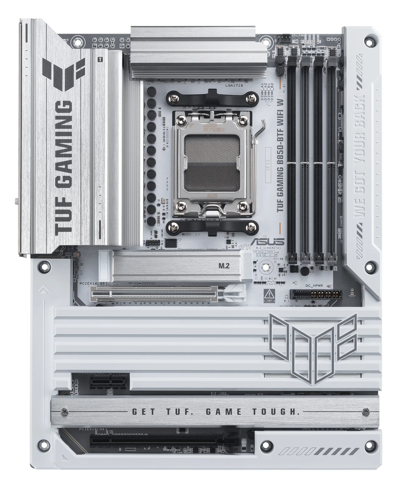 ASUS TUF GAMING B850-BTF WIFI W - Motherboard - ATX - Socket AM5 - AMD B850 Chipsatz - USB4, 2.5 GB LAN, Bluetooth, Ansicht 4