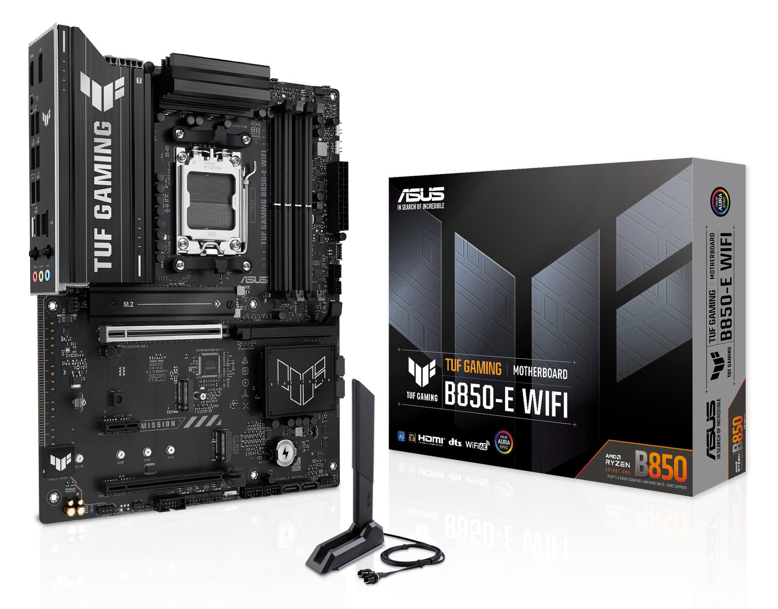 ASUS TUF GAMING B850-E WIFI - Motherboard - ATX - Socket AM5 - AMD B850 Chipsatz  - Wi-Fi 6E, 2.5 Gigabit LAN, Bluetooth von LumaTech
