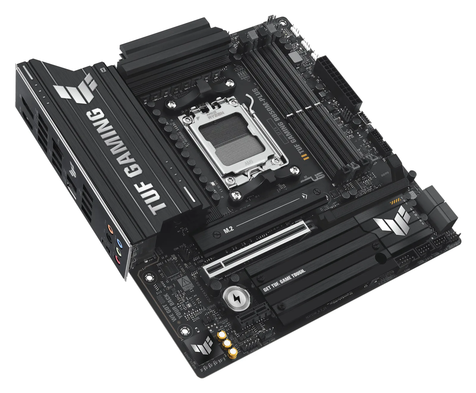 ASUS TUF GAMING B850M-PLUS - Motherboard - micro ATX - Socket AM5 - AMD B850 Chipsatz - Onboard-Grafik(CPU erforderlich), Ansicht 2