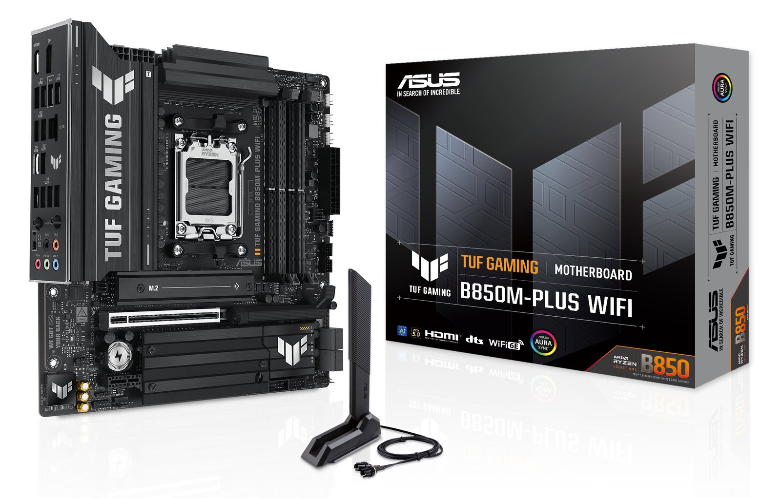 ASUS TUF GAMING B850M-PLUS WIFI - Motherboard - micro ATX - Socket AM5 - AMD B850 - Onboard-Grafik (CPU erforderlich) von LumaTech