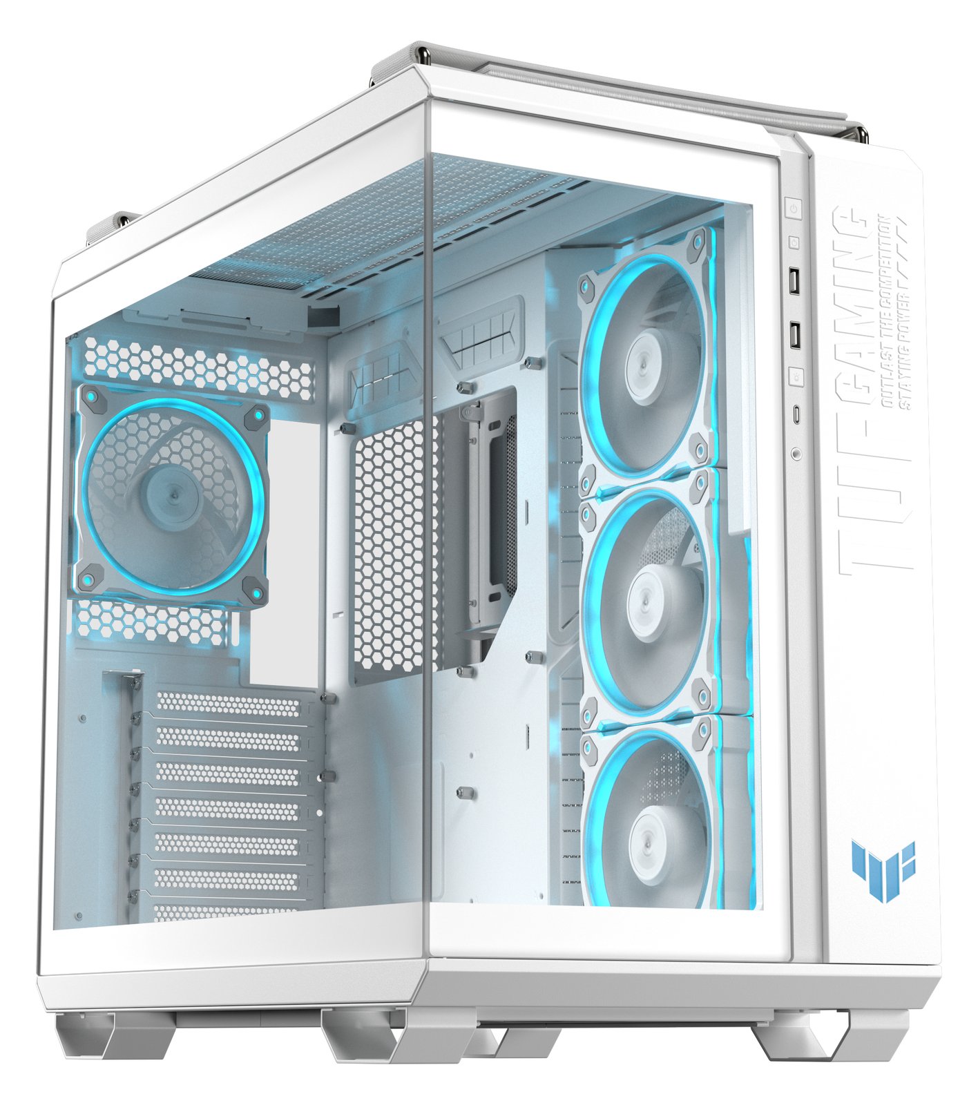 ASUS TUF Gaming GT502 Horizon - Mid tower Gaming - ATX - Seitenteil mit Fenster (gehärtetes Glas) von LumaTech