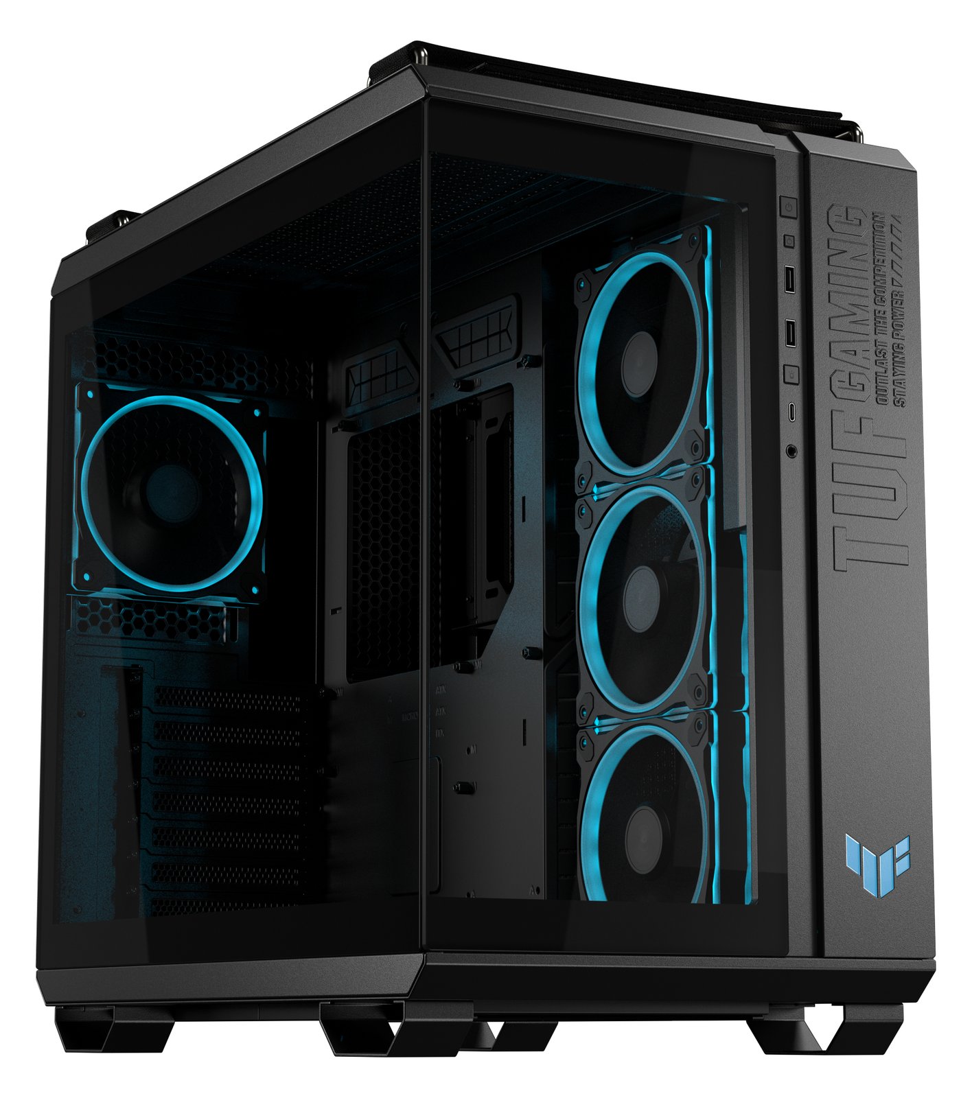 ASUS TUF Gaming GT502 Horizon - Mid tower Gaming - ATX - Seitenteil mit Fenster (gehärtetes Glas) von LumaTech