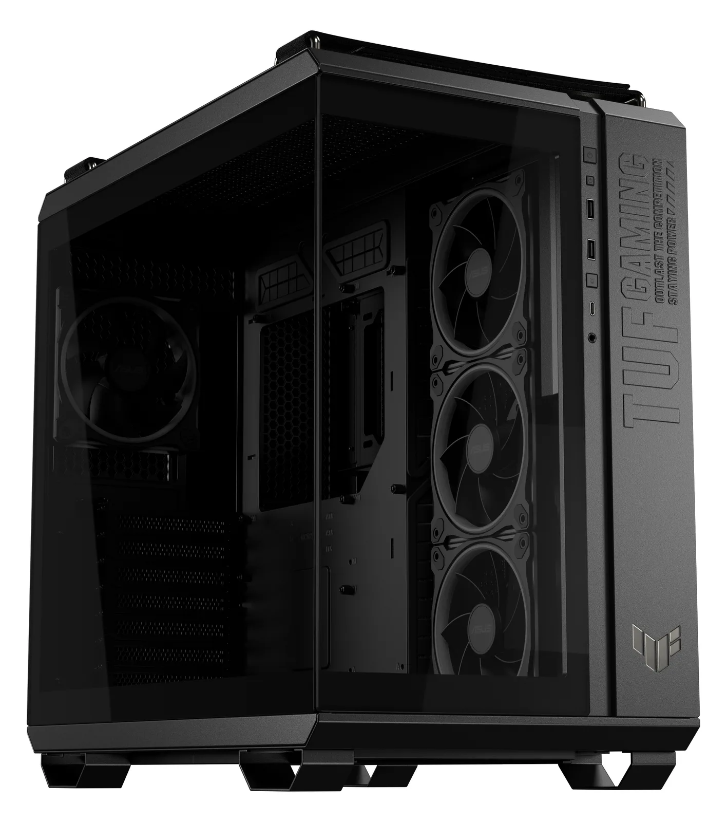 ASUS TUF Gaming GT502 Horizon - Mid tower Gaming - ATX - Seitenteil mit Fenster (gehärtetes Glas) - schwarz, Ansicht 2