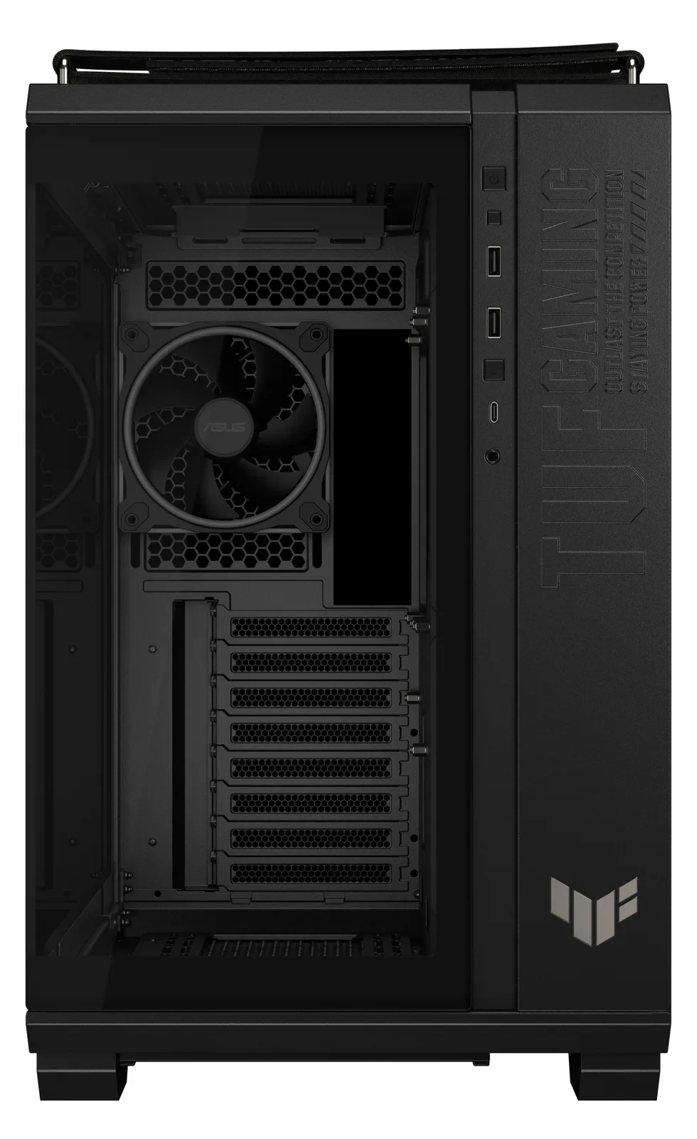ASUS TUF Gaming GT502 Horizon - Mid tower Gaming - ATX - Seitenteil mit Fenster (gehärtetes Glas) - schwarz, Ansicht 3