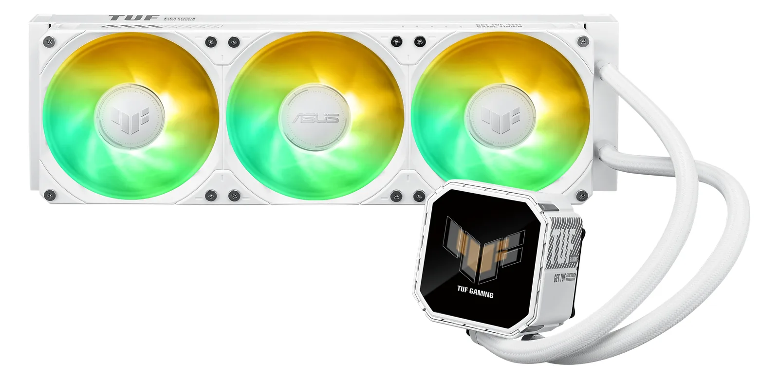 ASUS TUF Gaming LC III LCD - White Edition - Wasserkühlung - Kühlergröße: 360 mm - (für: LGA1700, LGA1200, AM4,...), Ansicht 2
