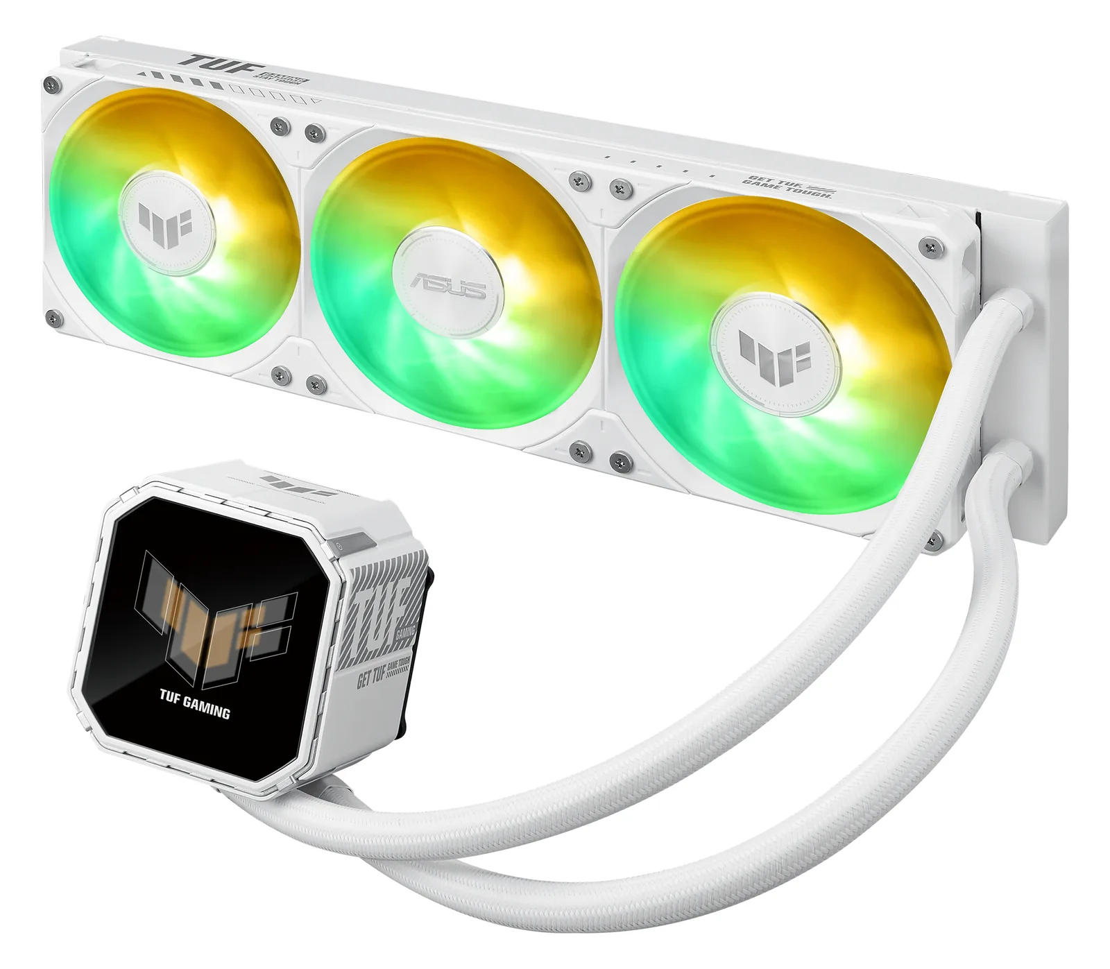 ASUS TUF Gaming LC III LCD - White Edition - Wasserkühlung - Kühlergröße: 360 mm - (für: LGA1700, LGA1200, AM4,...), Ansicht 3