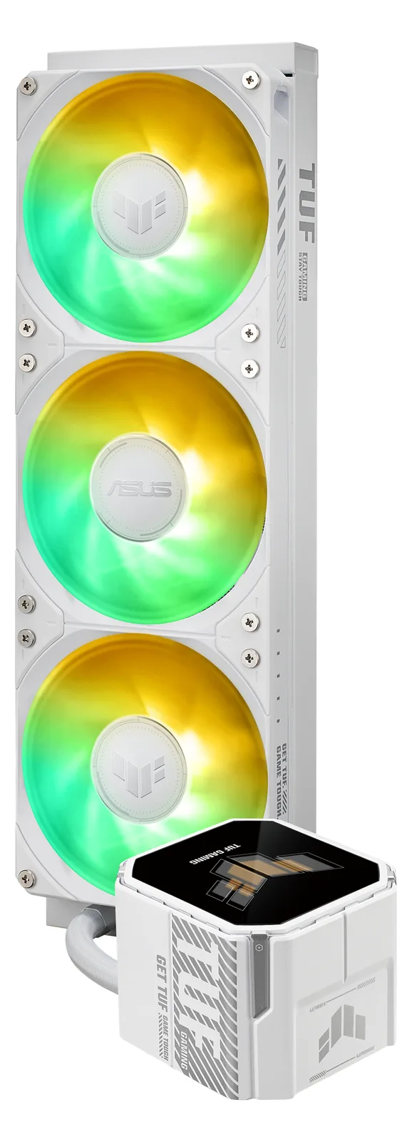 ASUS TUF Gaming LC III LCD - White Edition - Wasserkühlung - Kühlergröße: 360 mm - (für: LGA1700, LGA1200, AM4,...), Ansicht 4