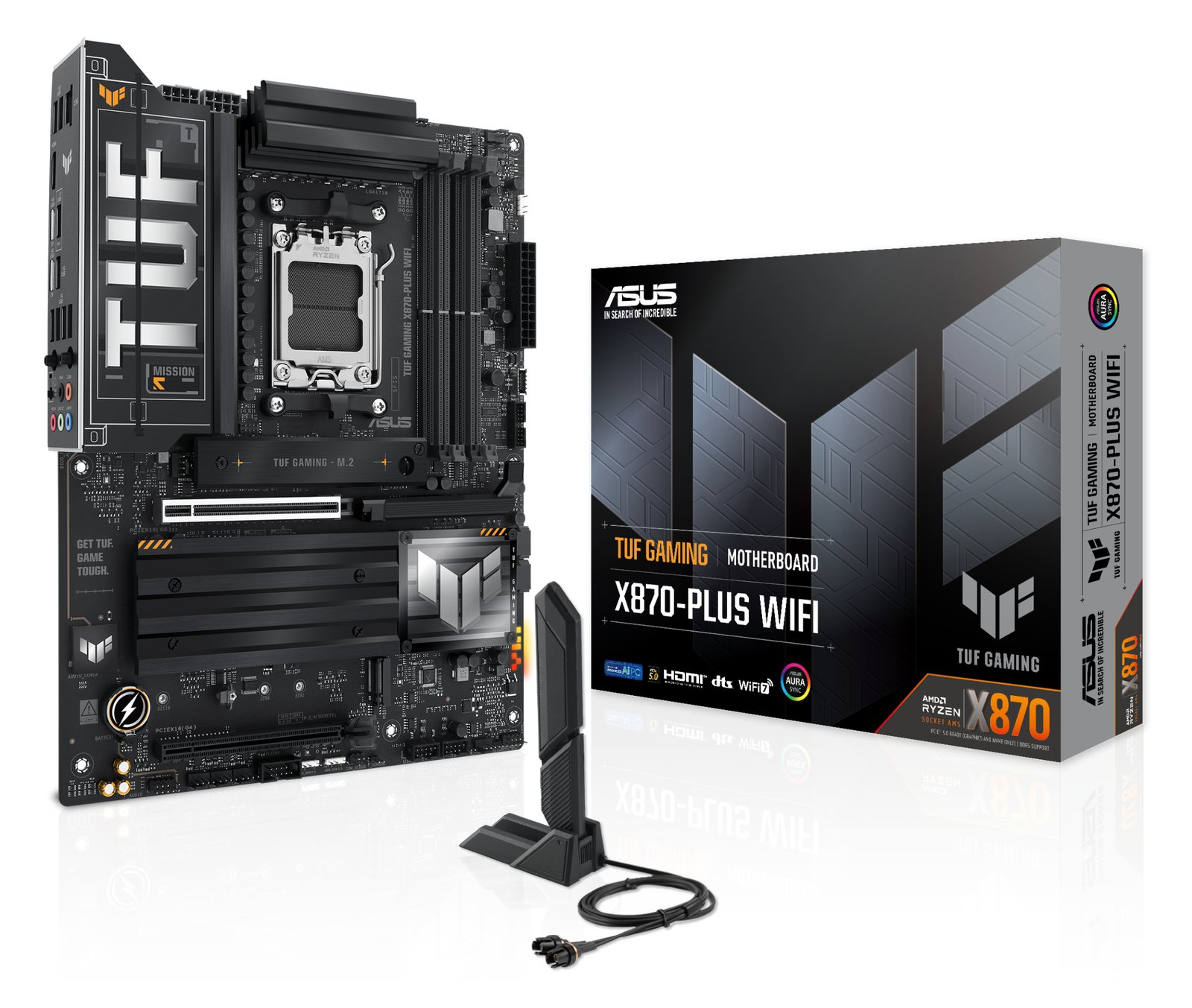 ASUS TUF GAMING X870-PLUS WIFI - Motherboard - ATX - Socket AM5 - AMD X870 Chipsatz - USB4, USB-C 3.2 Gen 2x2 von LumaTech