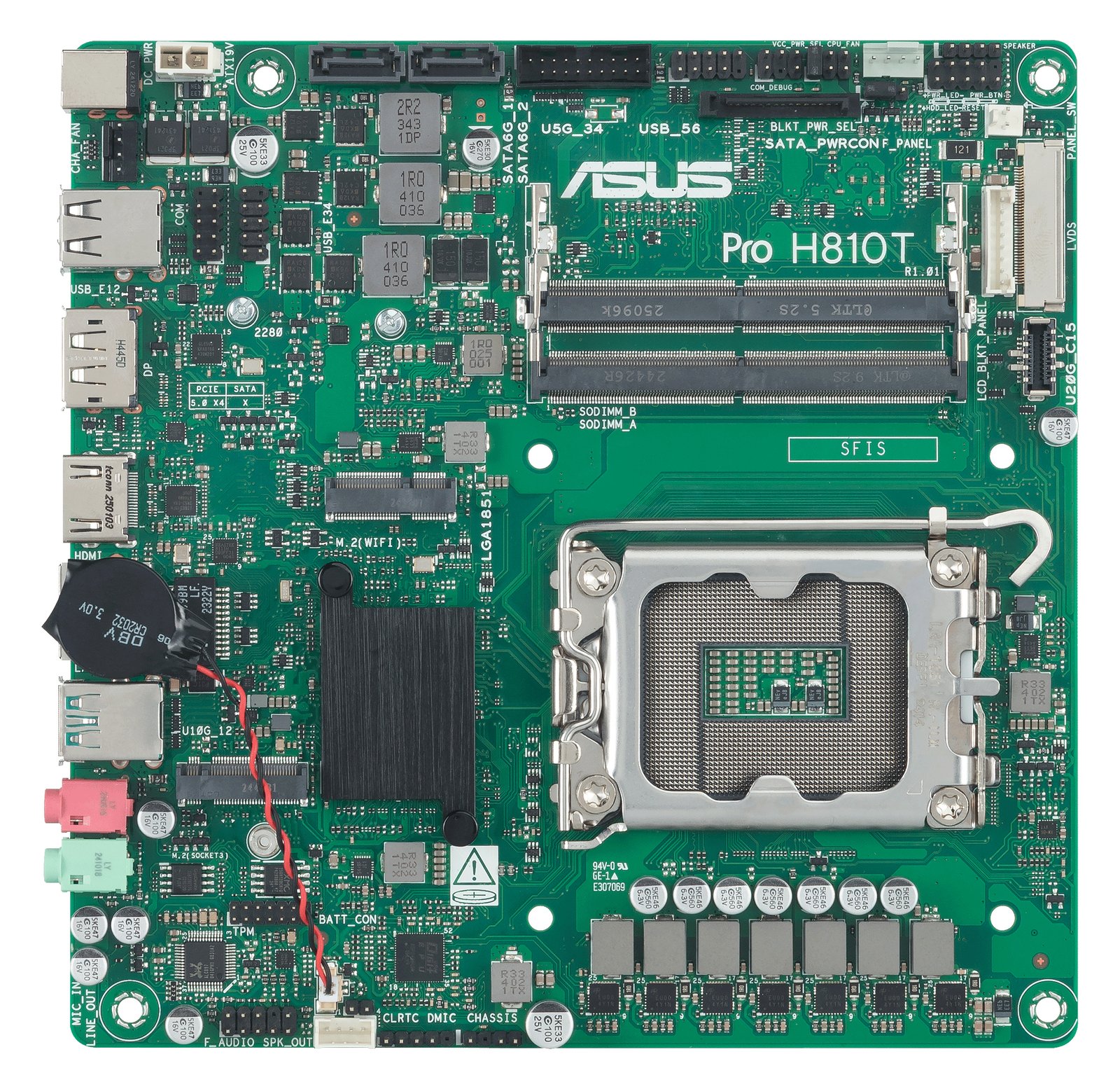 ASUS PRO H810T-CSM - Motherboard - Thin mini ITX - LGA1851-Sockel - H810 Chipsatz von LumaTech