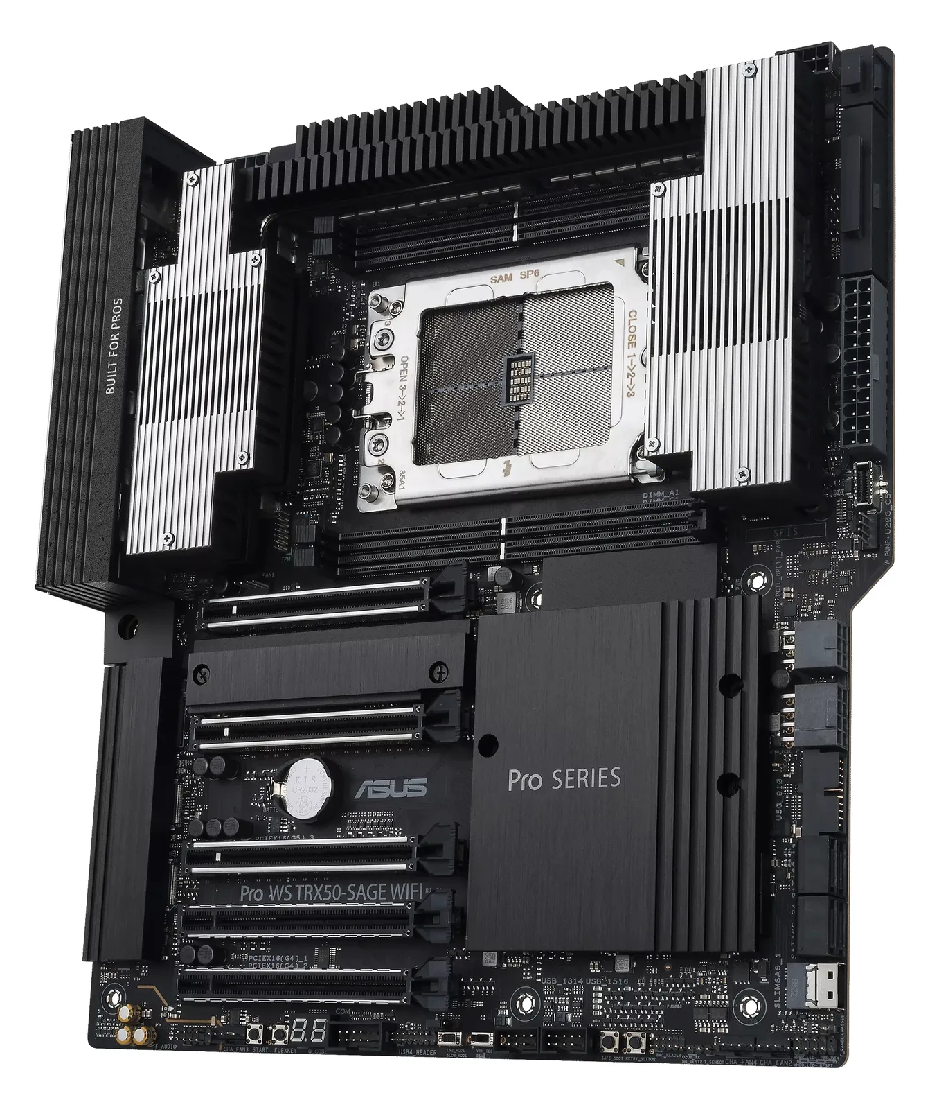ASUS PRO WS TRX50-SAGE WIFI - Motherboard - SSI CEB - Socket sTR5 - AMD TRX50 Chipsatz - E-ATX, Ansicht 4