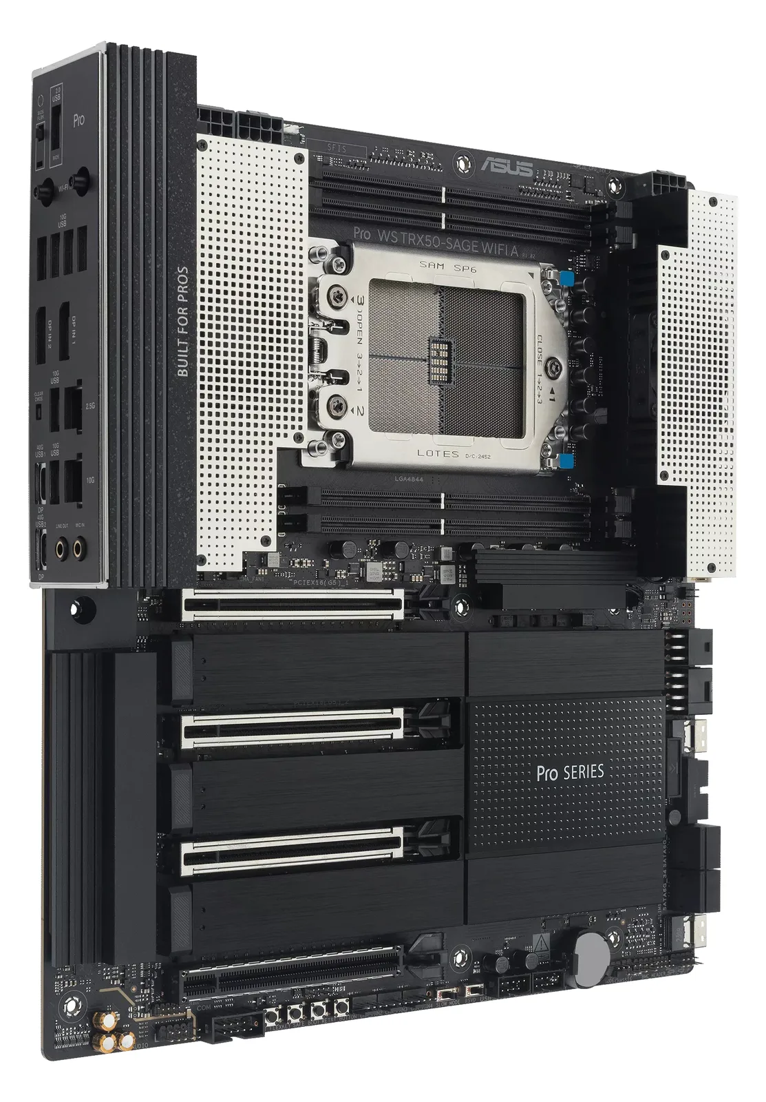 ASUS PRO WS TRX50-SAGE WIFI A - Motherboard - SSI CEB - Socket sTR5 - AMD TRX50 Chipsatz - E-ATX, Ansicht 2