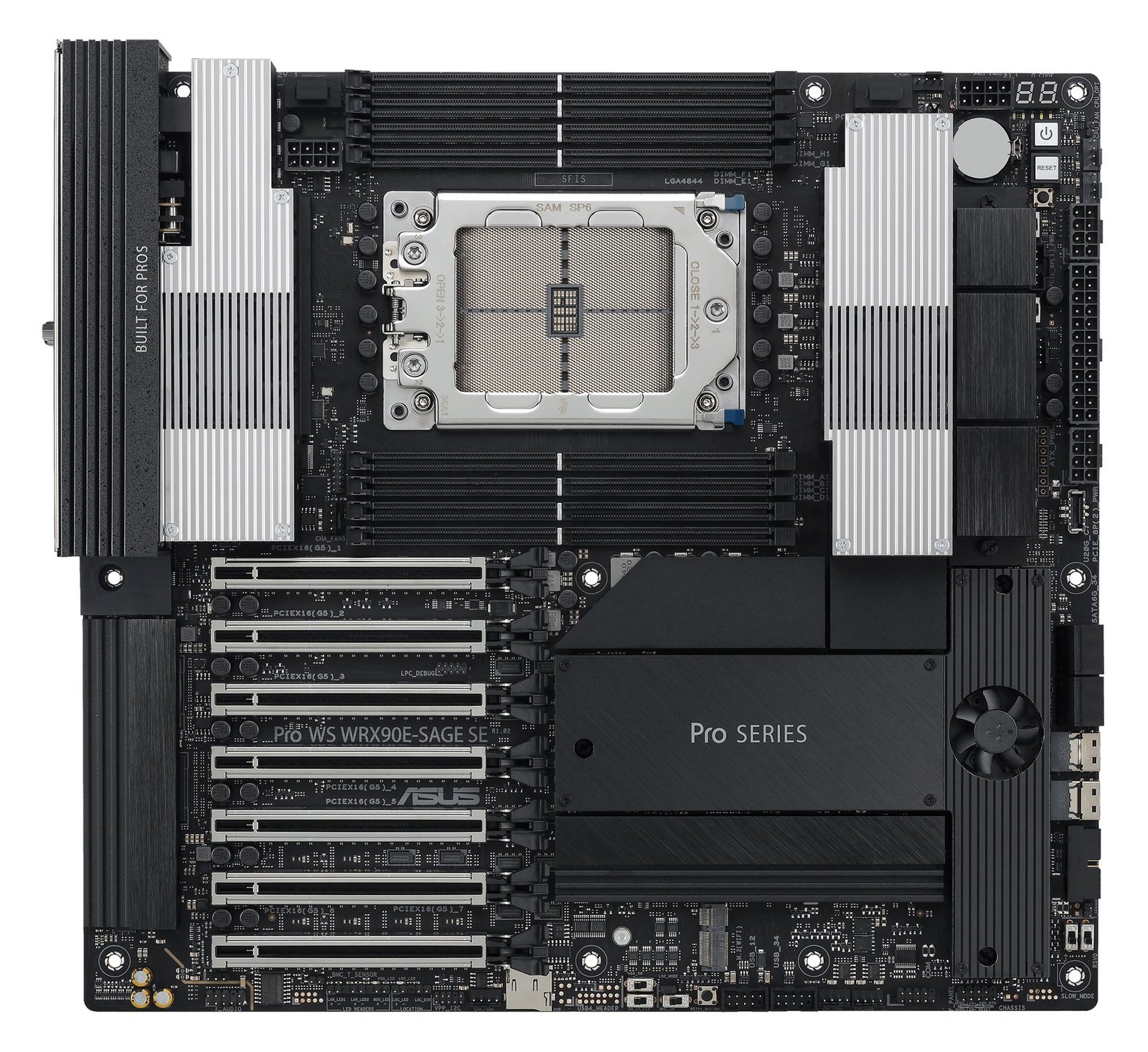 ASUS PRO WS WRX90E-SAGE SE - Motherboard - SSI EEB AST2600 - Socket sTR5 - AMD WRX90 Chipsatz - E-ATX von LumaTech