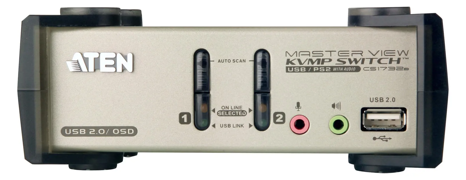ATEN CS1732B - KVM-/Audio-/USB-Switch - 2 x KVM/Audio/USB, Ansicht 3
