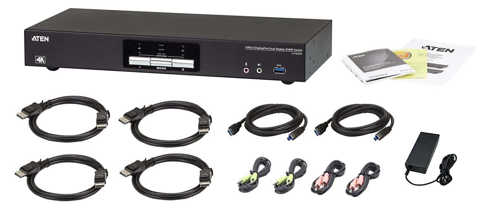 ATEN CS1942DP - KVM-/Audio-/USB-Switch - 2 x KVM/Audio, Ansicht 2