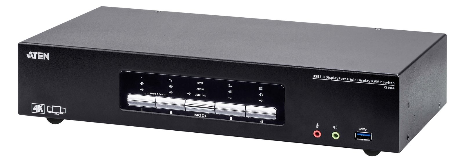 ATEN CS1964 - KVM-/Audio-/USB-Switch - 4 x KVM/Audio