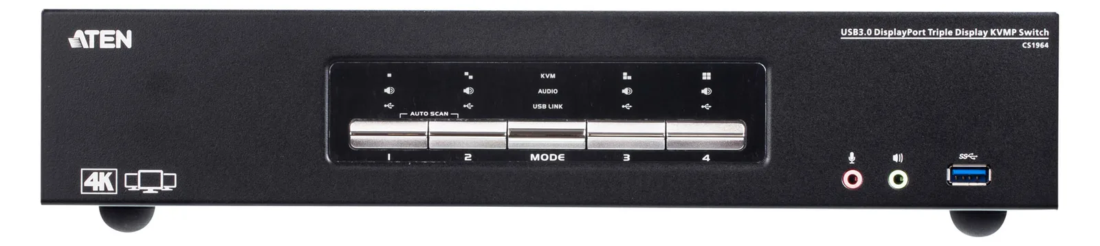 ATEN CS1964 - KVM-/Audio-/USB-Switch - 4 x KVM/Audio, Ansicht 5