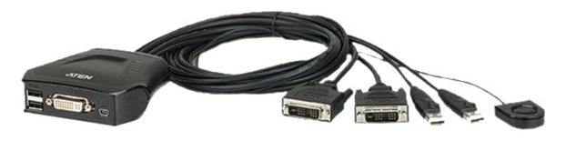 ATEN CS22D - KVM-Switch - 2 x KVM port(s) - 1 lokaler Benutzer von LumaTech