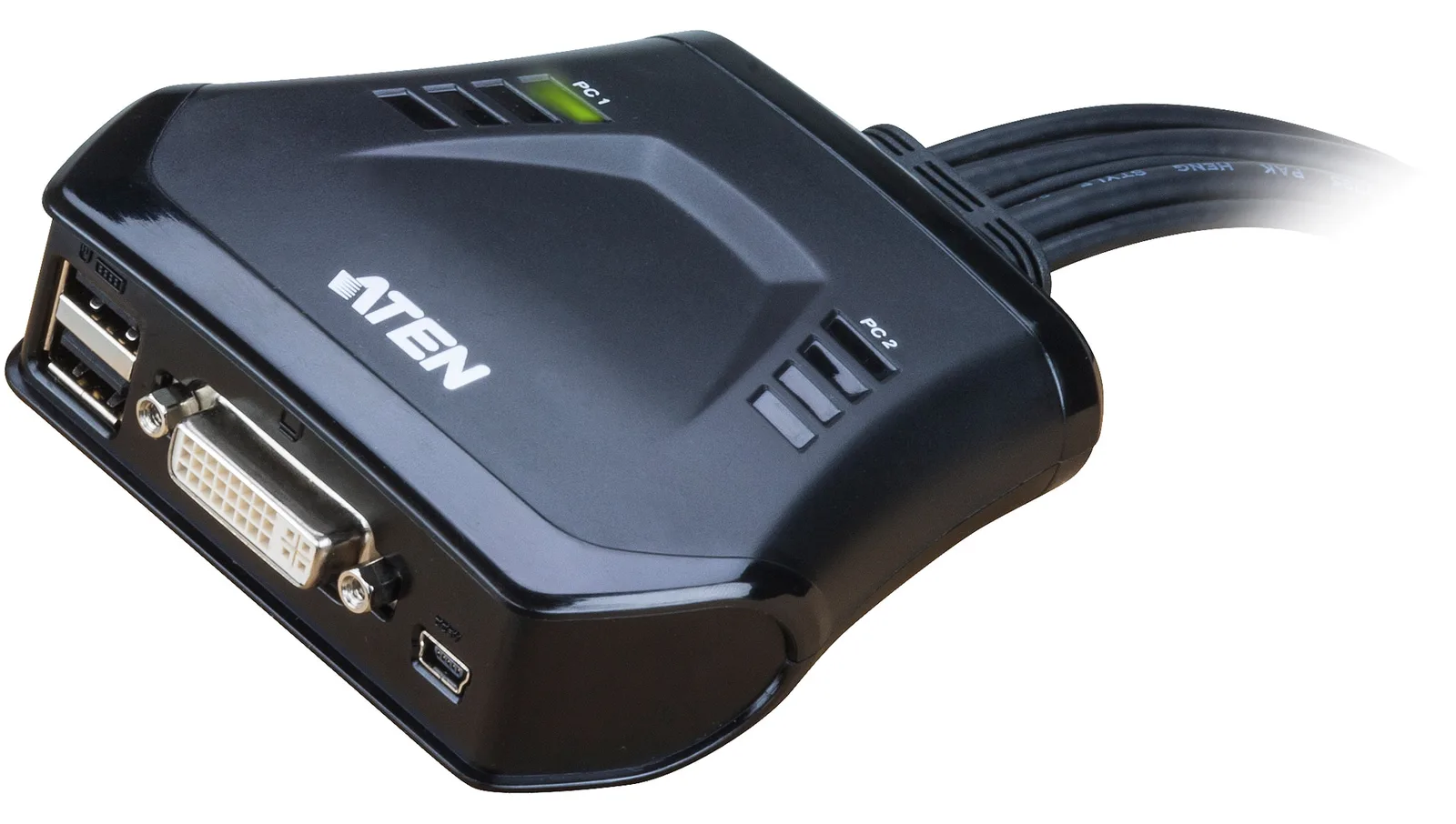 ATEN CS22D - KVM-Switch - 2 x KVM port(s) - 1 lokaler Benutzer, Ansicht 3