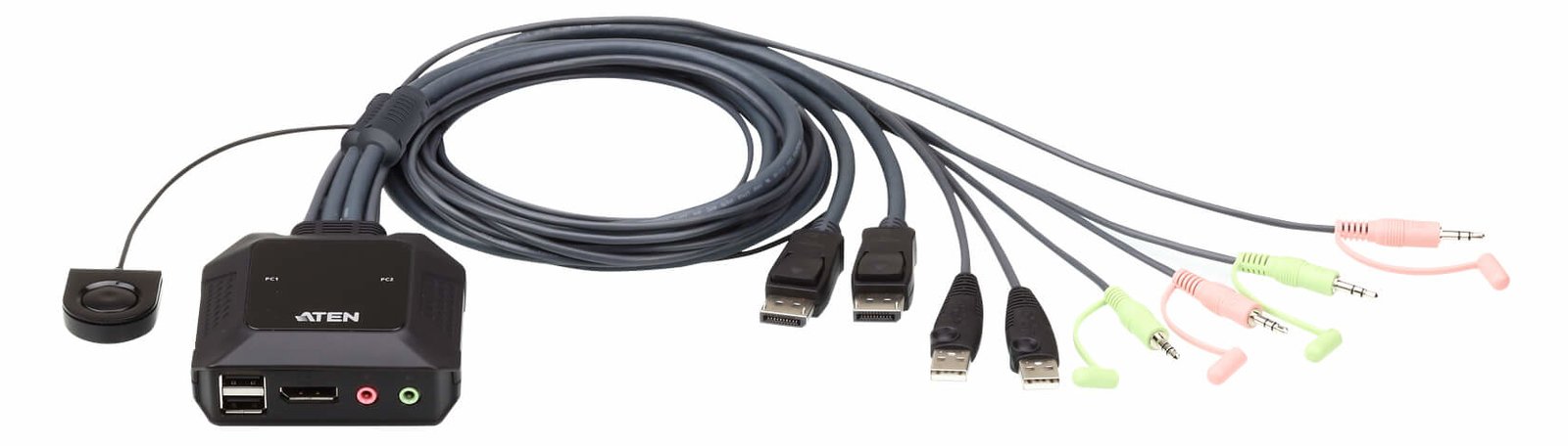 ATEN CS22DP - KVM-/Audio-/USB-Switch - 2 x KVM/Audio/USB