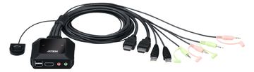 ATEN CS22H - KVM-/Audio-/USB-Switch - 2 x KVM/Audio/USB von LumaTech