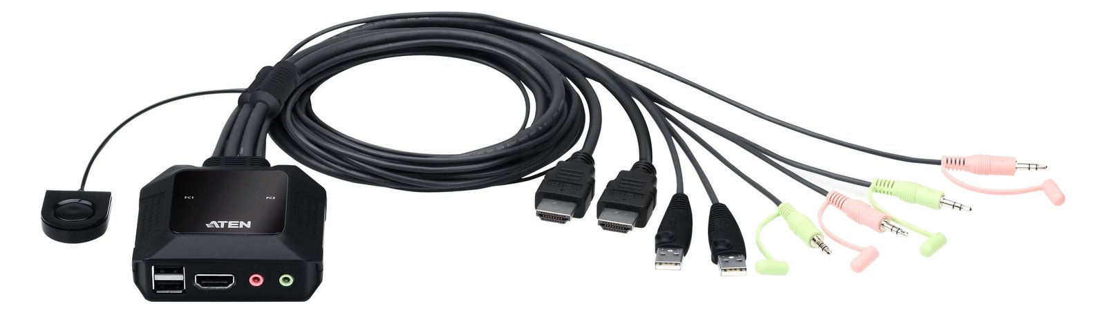ATEN CS22H - KVM-/Audio-/USB-Switch - 2 x KVM/Audio/USB