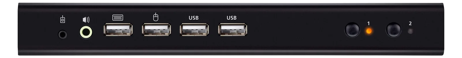 ATEN CS742H USB 4K HDMI Dual Display KVMP Switch - KVM-Umschalter - 2-Port, Ansicht 2