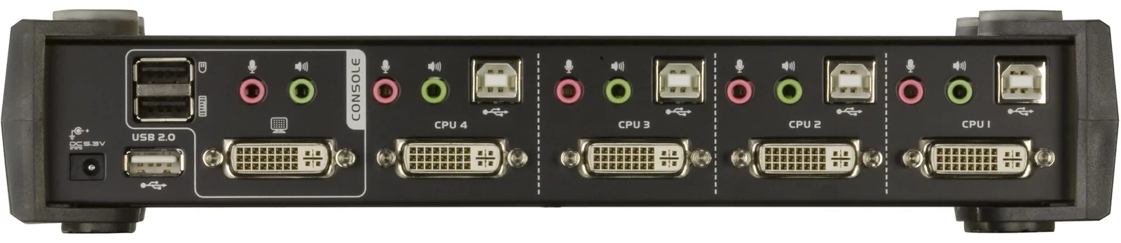 ATEN CubiQ CS1764A - KVM-/Audio-Switch - 4 x KVM/Audio, Ansicht 5
