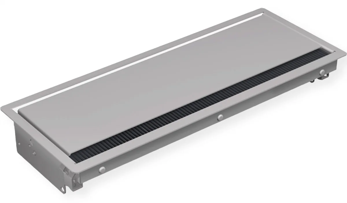 Bachmann CONI built-in frame long - Steckdosenleiste für bündige Montage - grau, Ansicht 2