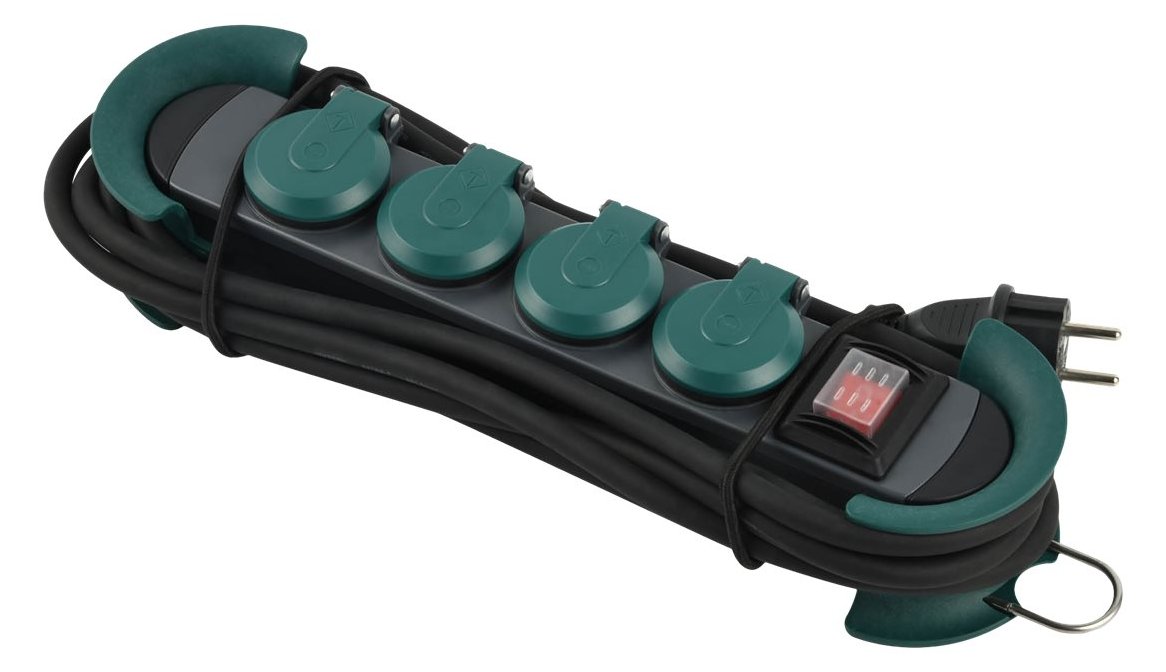 Bachmann HOOK Outdoor - Steckdosenleiste - Ausgangsanschlüsse: 4 (4 x Stecker, 2-polig)