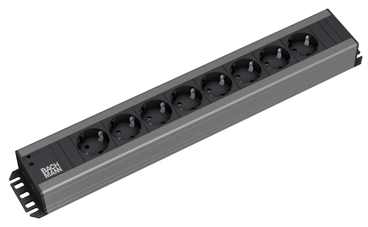 Bachmann IT PDU Basic - Stromverteilungseinheit (Rack - einbaufähig) - 2 HE, Ansicht 2