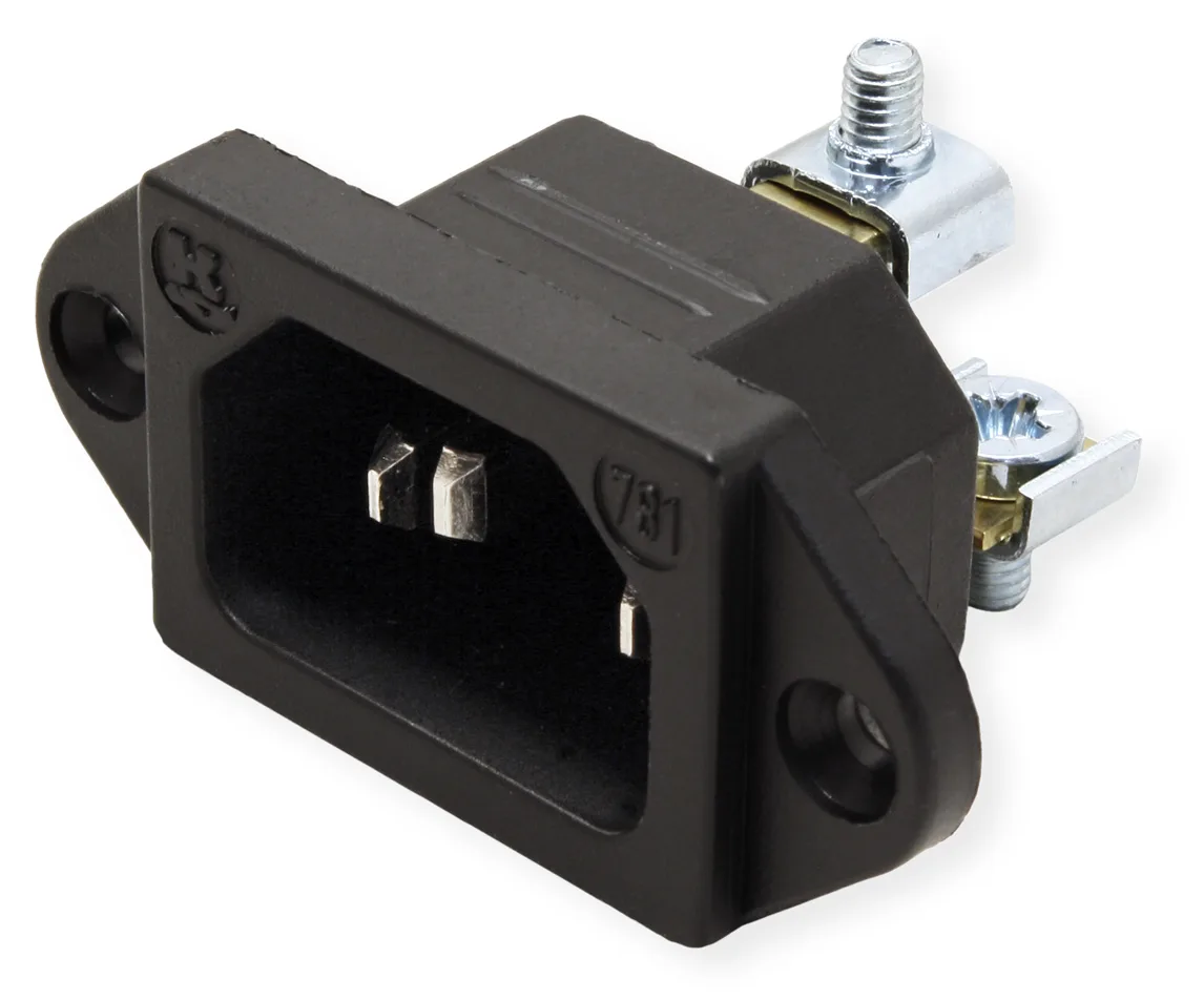 Bachmann Netzanschluss - IEC 60320 C14 - Schwarz, Ansicht 2