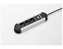 Bachmann PRIMO - 1,75 m - Schwarz - Grau - 3 AC-Ausgänge - 3680 W - 16 A - 71 mm, Ansicht 2