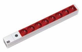 Bachmann Protection - Steckdosenleiste (Rack - einbaufähig) - Eingabe, Eingang IEC 60320 C14 - Ausgangsanschlüsse: 8 von LumaTech