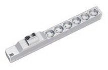 Bachmann Steckdosenleiste (Rack - einbaufähig) - Eingabe, Eingang CEE 7/4 - Ausgangsanschlüsse: 6 (CEE 7/4) von LumaTech