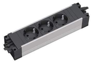 Bachmann Steckdosenleiste STEP ALU 3XCEE7/3GST18I3 von LumaTech
