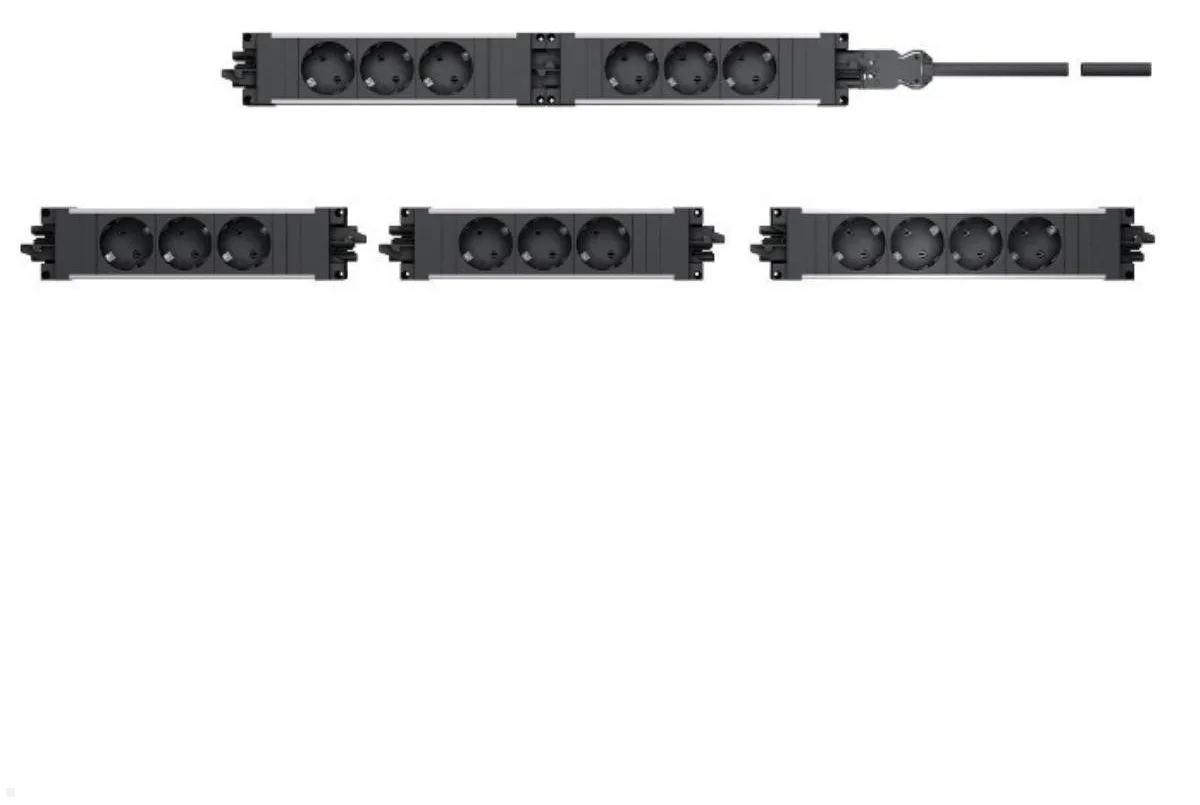 Bachmann Steckdosenleiste STEP BASE 4XCEE7/3 GST18, Ansicht 3